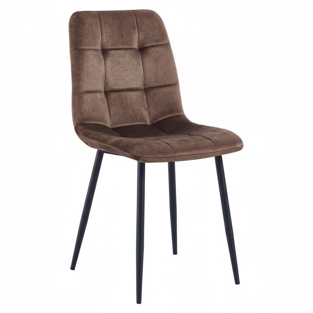 Rubi | Velvet – Bruin Cognac - Set van 4
