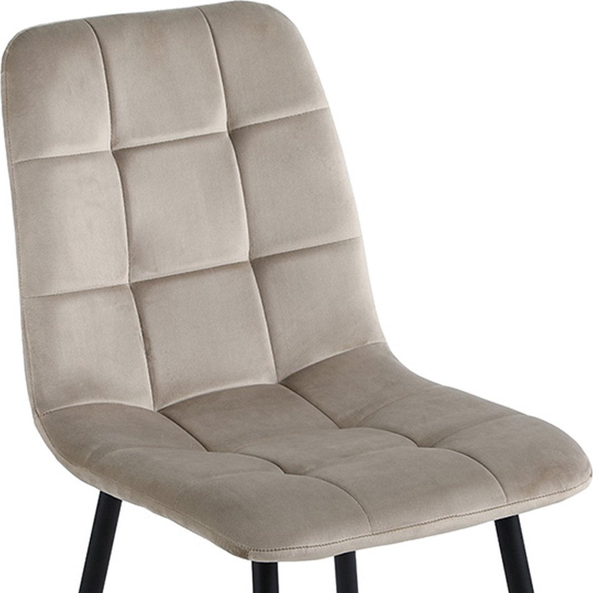 Rubi | Velvet - Beige / Cappuccino - Set van 4