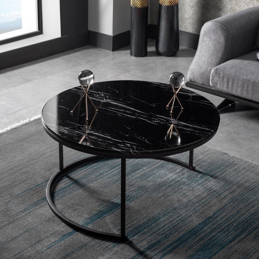 Luxe Salontafels | Marquana Black - Set van 2