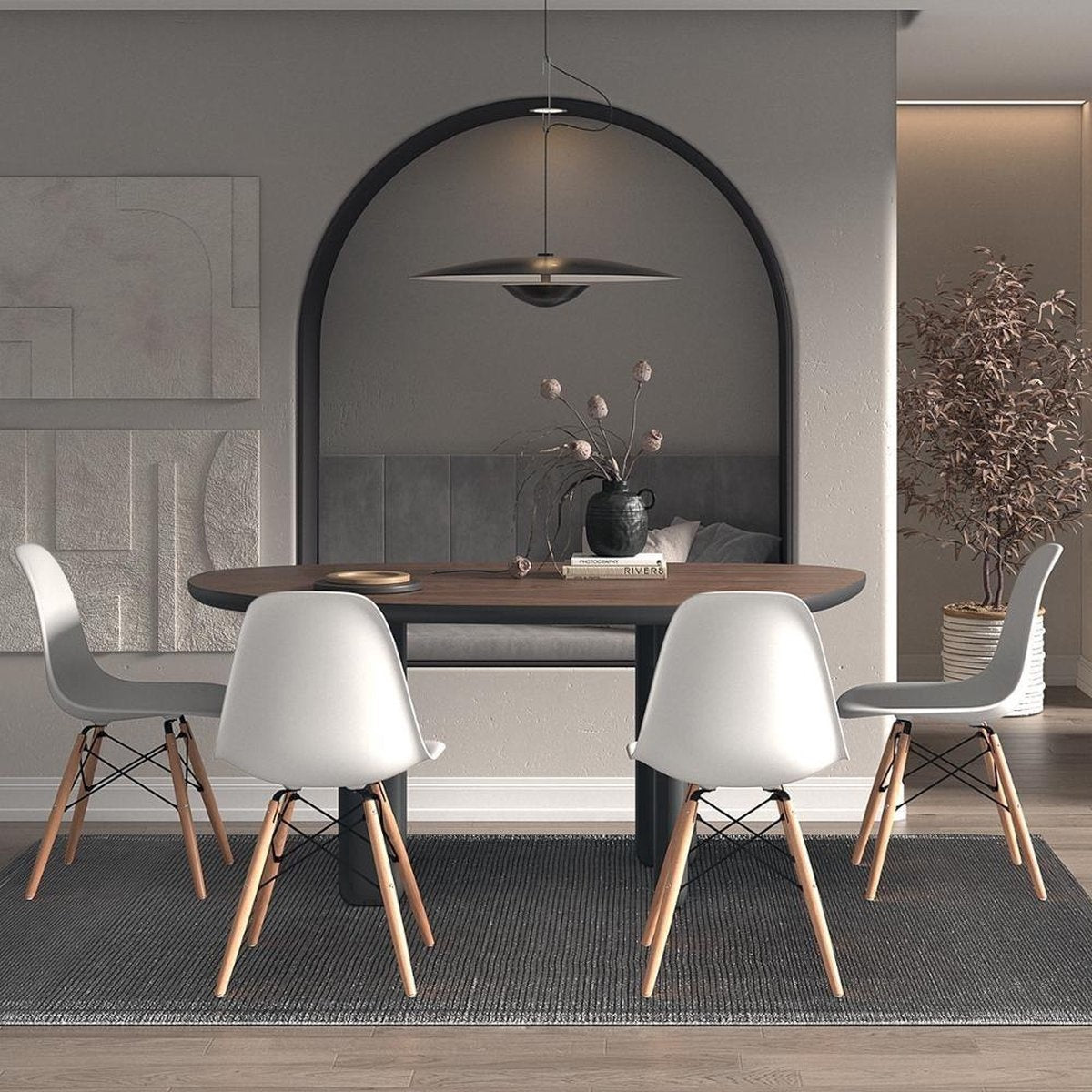 Vista Eetkamerstoelen | Wit - Set van 4
