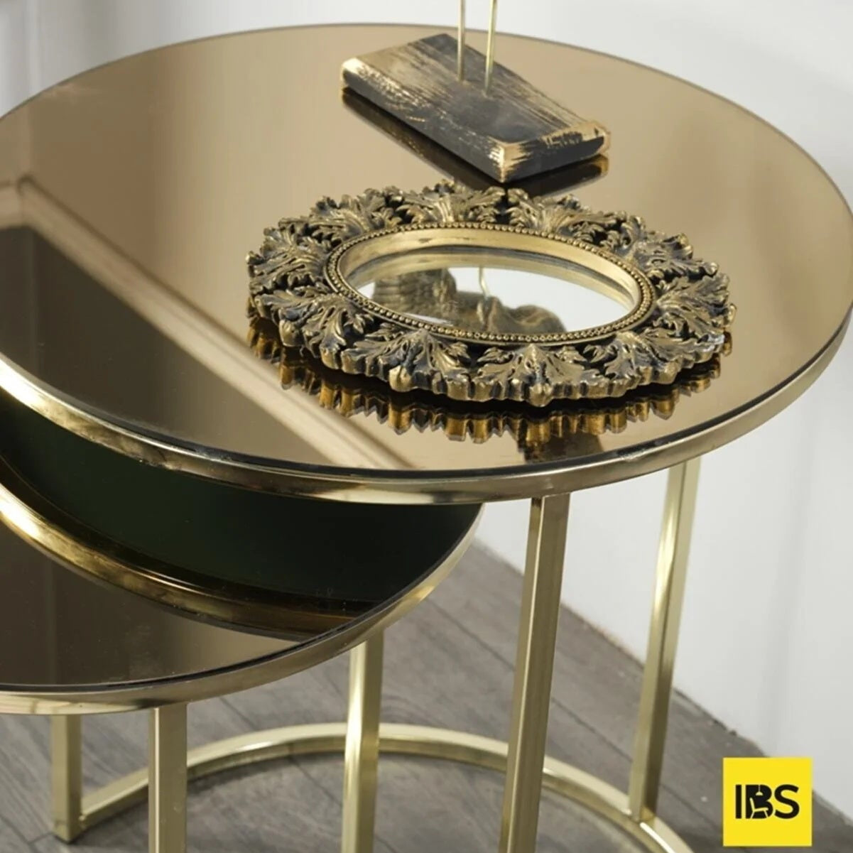 Luxe Salontafels | Set van 3 - Mercury Gold