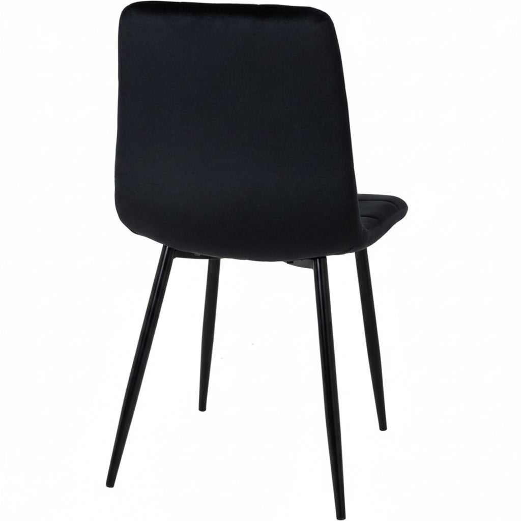 Rubi | Velvet – Zwart  – Set van 4