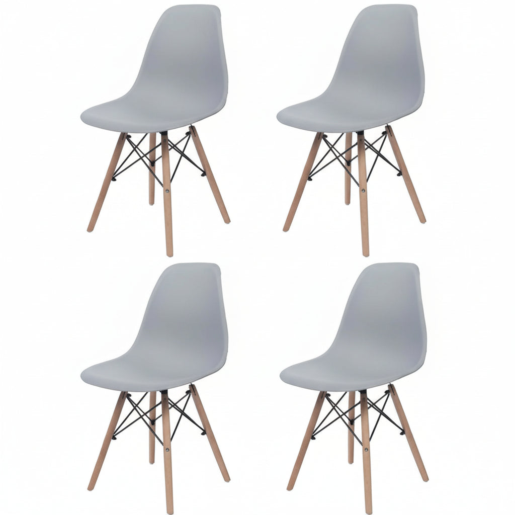 Vista Eetkamerstoelen | Space Gray - Set van 4