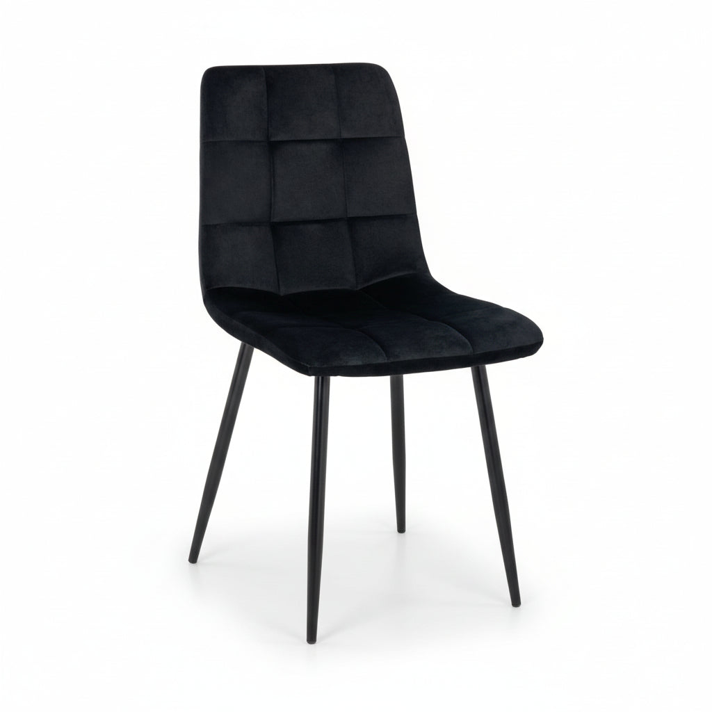 Rubi | Velvet – Zwart  – Set van 4