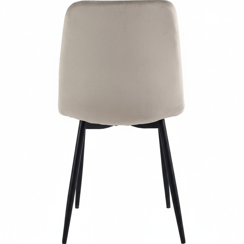Rubi | Velvet - Beige / Cappuccino - Set van 4