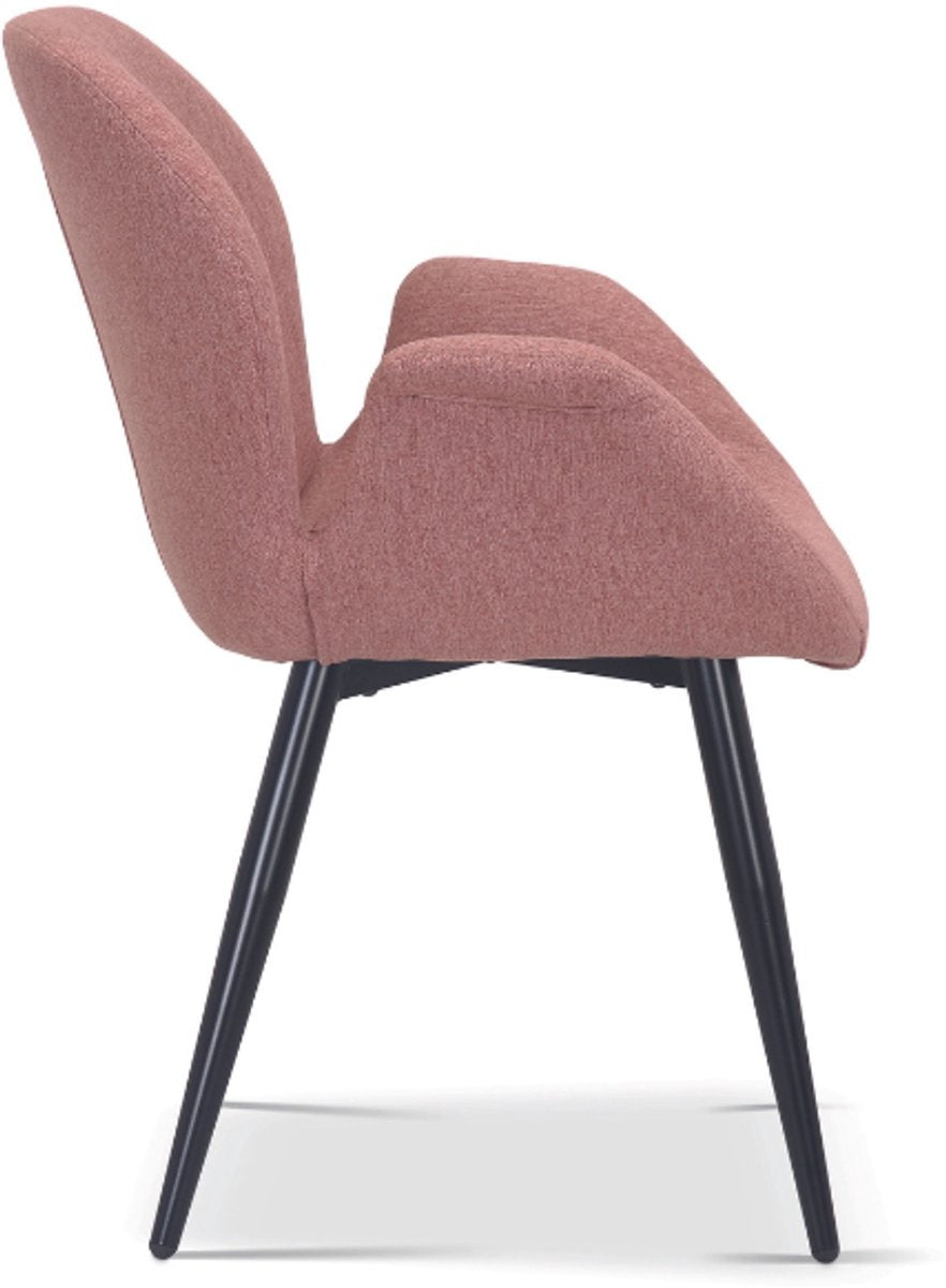 Elara Rose – Roze– Comfortabel – Moderne Stoffen Kuipstoel
