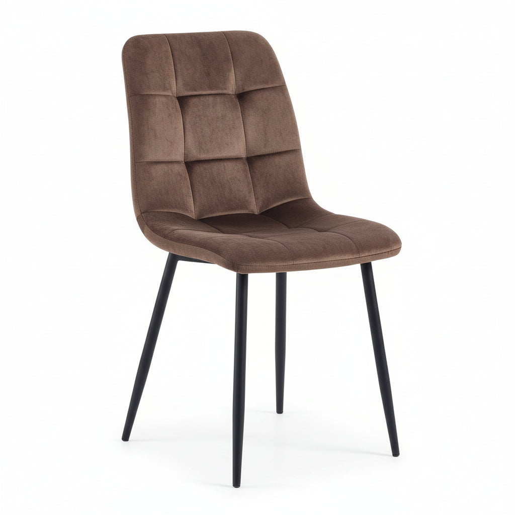Rubi | Velvet – Bruin Cognac - Set van 4