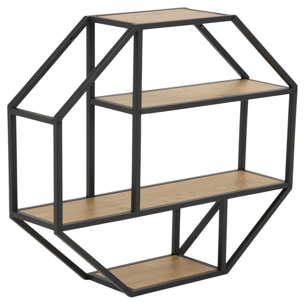 Octa Oak | Wandrek 77 CM – Achthoekig - Hout