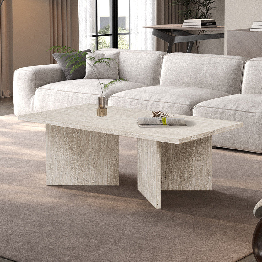 NEW - Salontafel 'Litar' Decor Travertin Beige