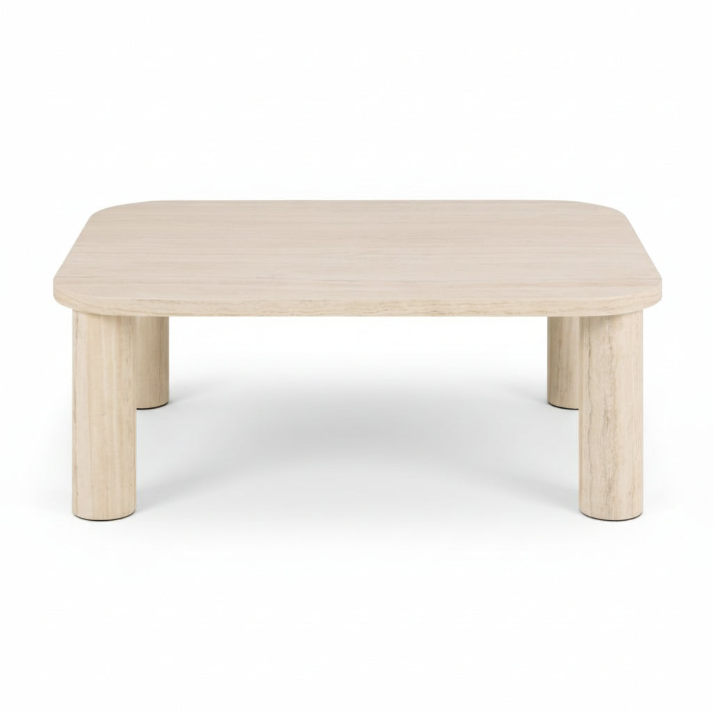 Salontafel Travertine Look – Beige – 100x75 cm