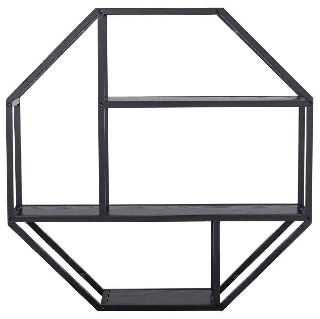 Octa Noir | Wandrek 77 CM – Achthoekig - Zwart