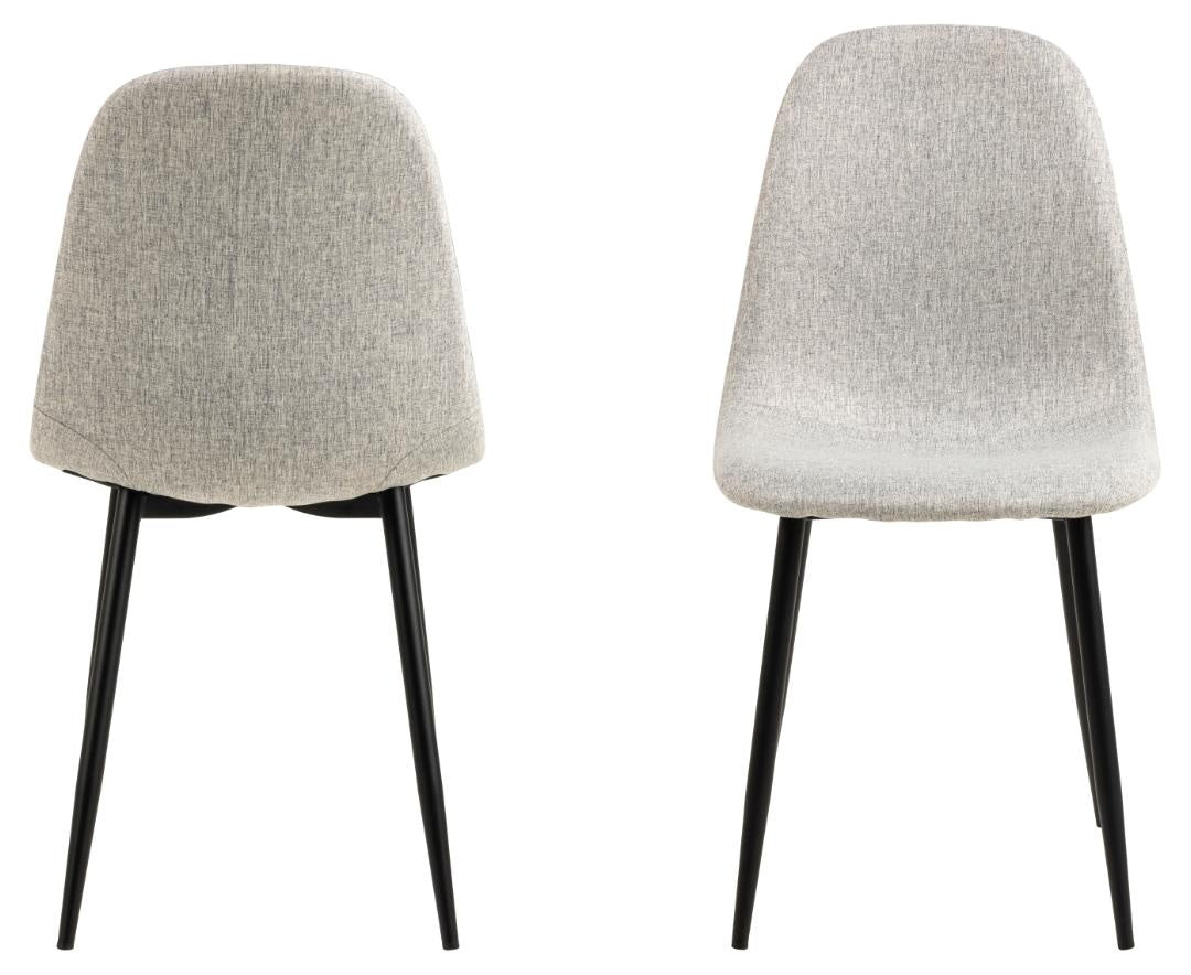 Silvara | Eetkamerstoelen – Set van 4 – Lichtgrijs