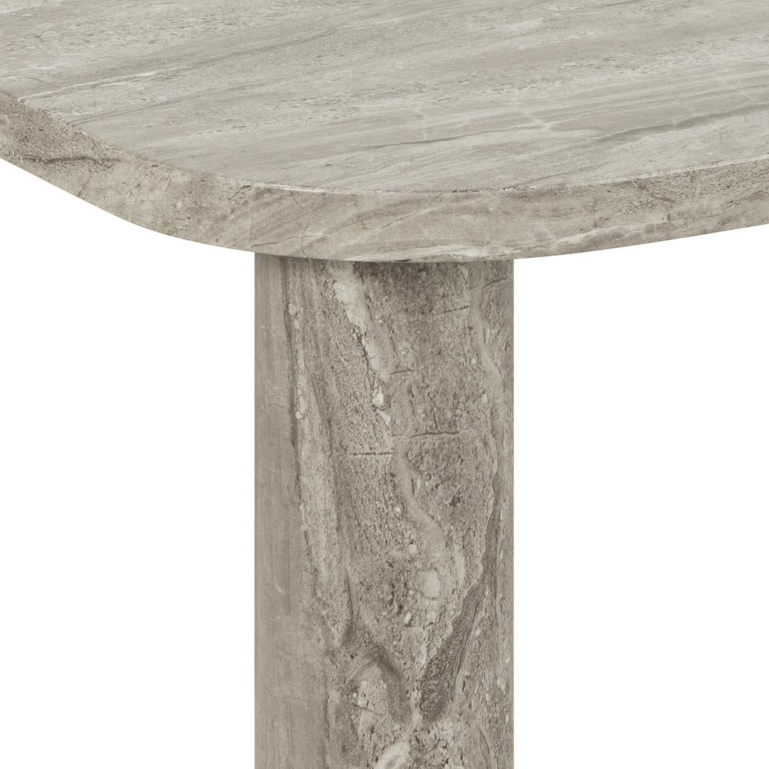 Salontafel Travertine Look – Grijs – 100x75 cm | Solana