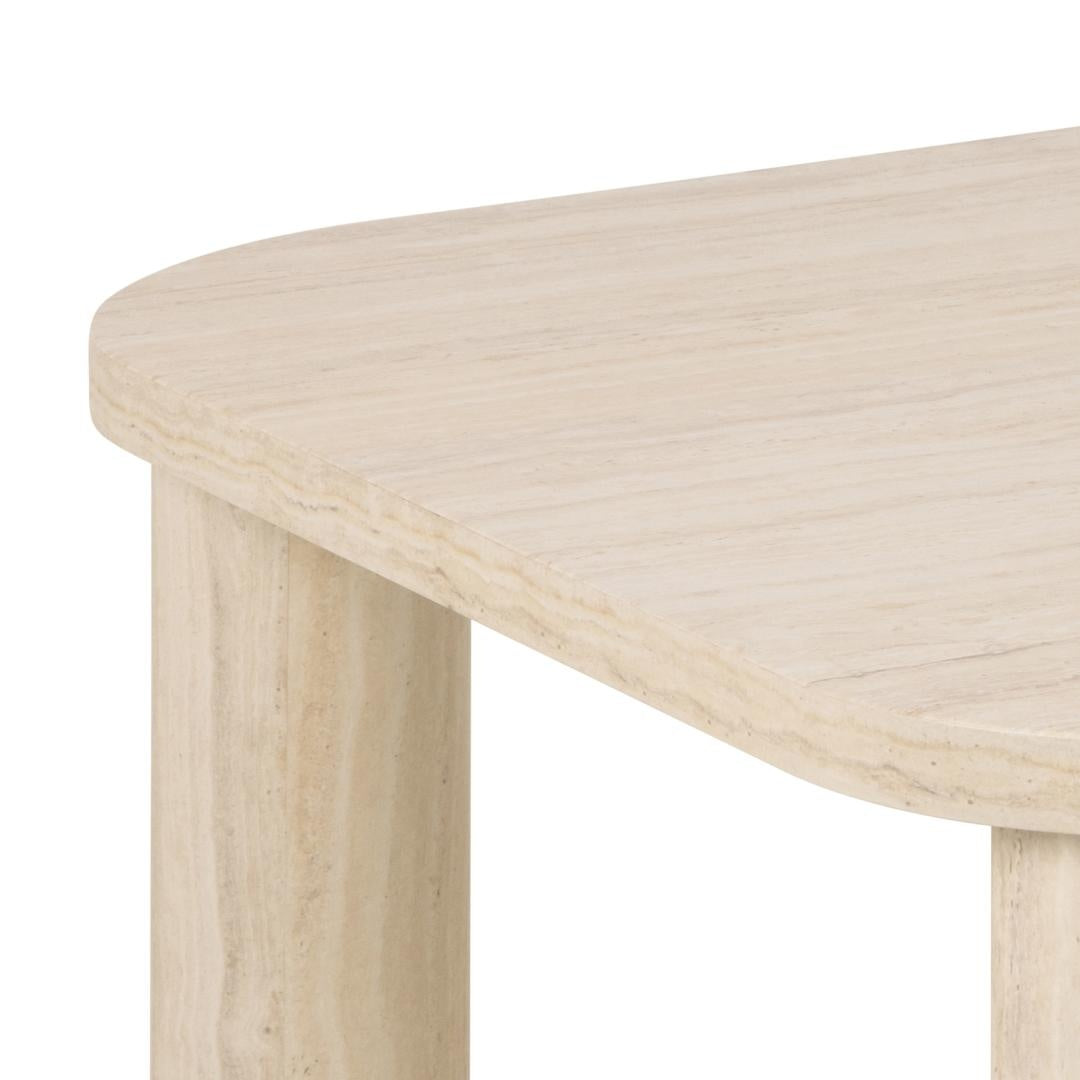 Salontafel Travertine Look – Beige – 100x75 cm