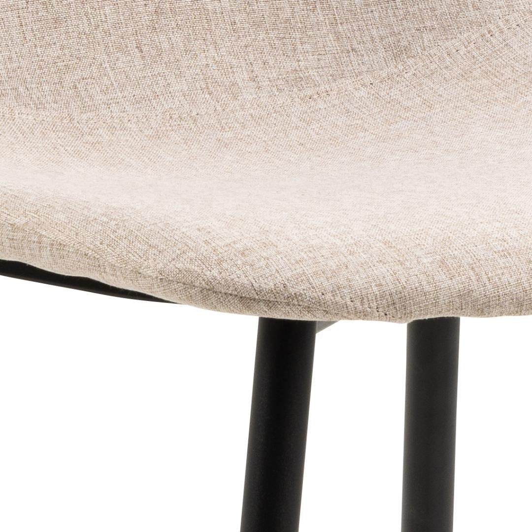 Silvara | Eetkamerstoelen – Set van 4 – Beige