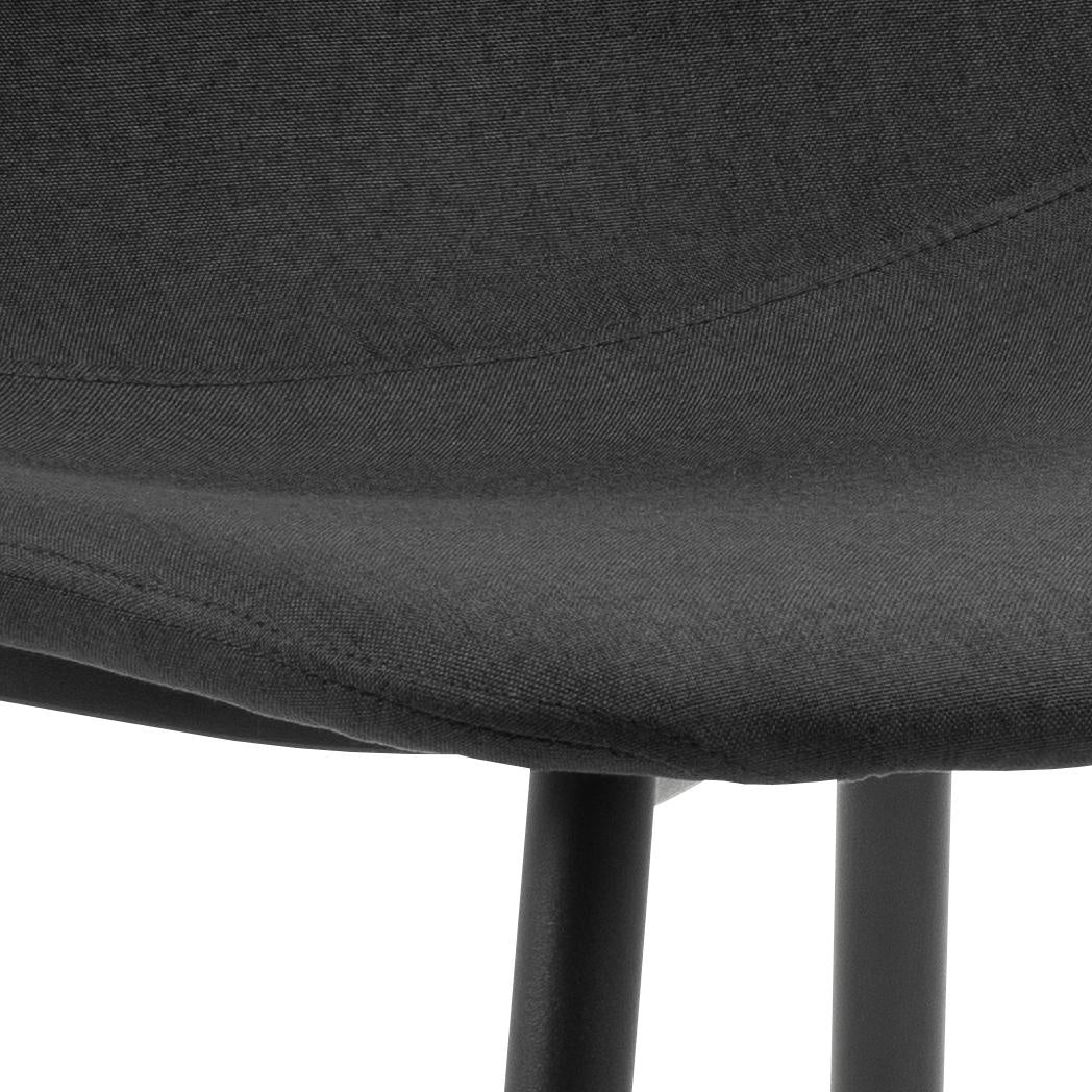 Silvara | Eetkamerstoelen – Set van 4 – Zwart