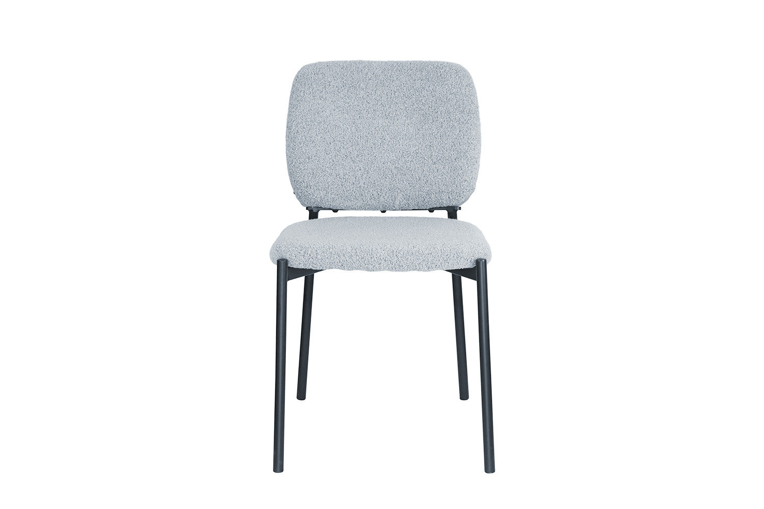 Liora Mist | Moderne Eetkamerstoel - Met stoffen bekleding – Lichtgrijs
