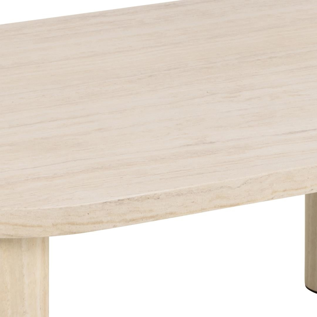 Salontafel Travertine Look – Beige – 100x75 cm
