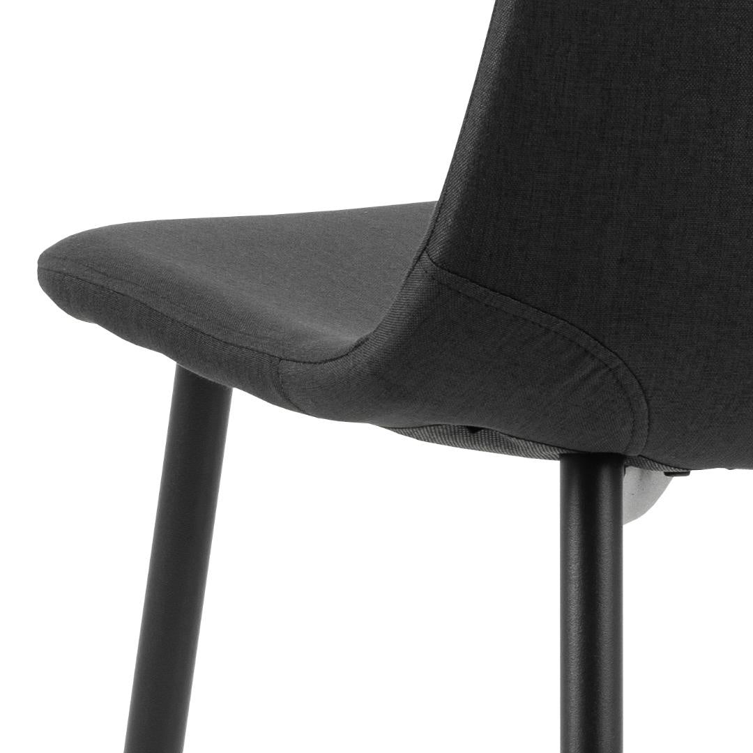 Silvara | Eetkamerstoelen – Set van 4 – Zwart