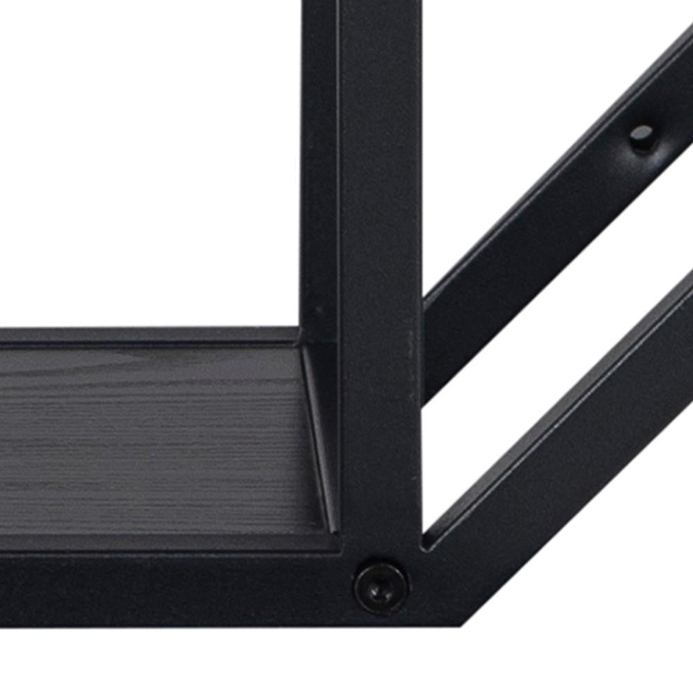 Octa Noir | Wandrek 77 CM – Achthoekig - Zwart