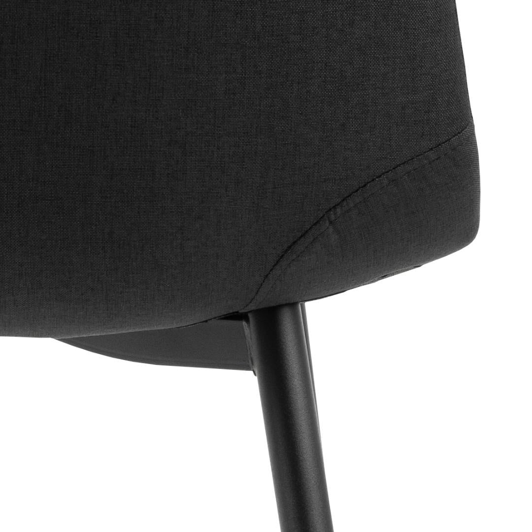 Silvara | Eetkamerstoelen – Set van 4 – Zwart