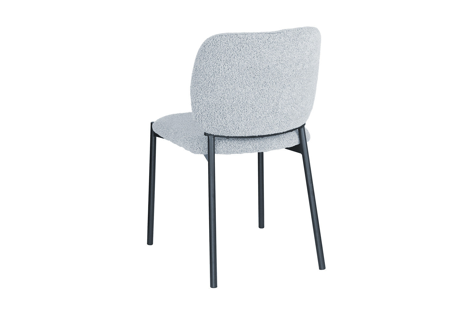 Liora Mist | Moderne Eetkamerstoel - Met stoffen bekleding – Lichtgrijs