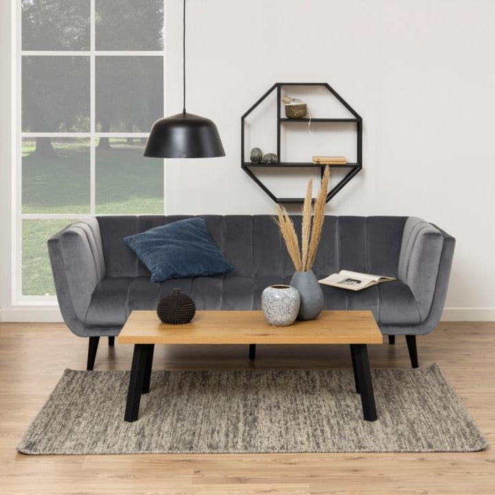 Octa Noir | Wandrek 77 CM – Achthoekig - Zwart