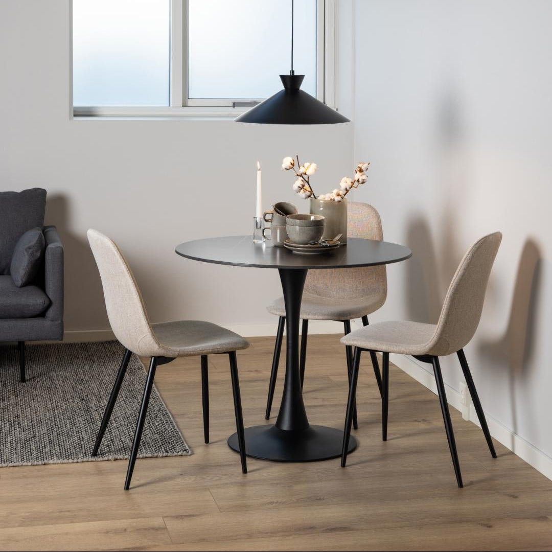 Silvara | Eetkamerstoelen – Set van 4 – Beige