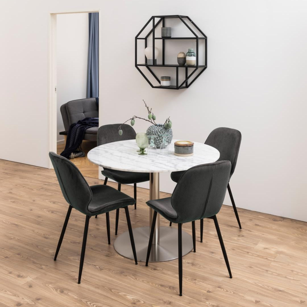 Octa Noir | Wandrek 77 CM – Achthoekig - Zwart