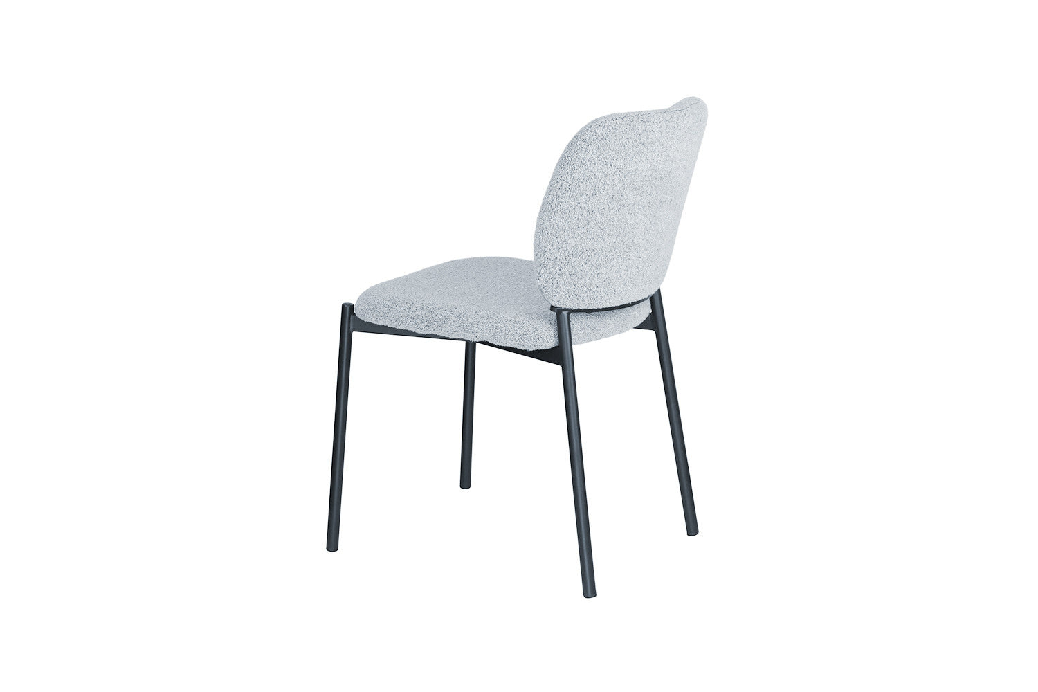 Liora Mist | Moderne Eetkamerstoel - Met stoffen bekleding – Lichtgrijs