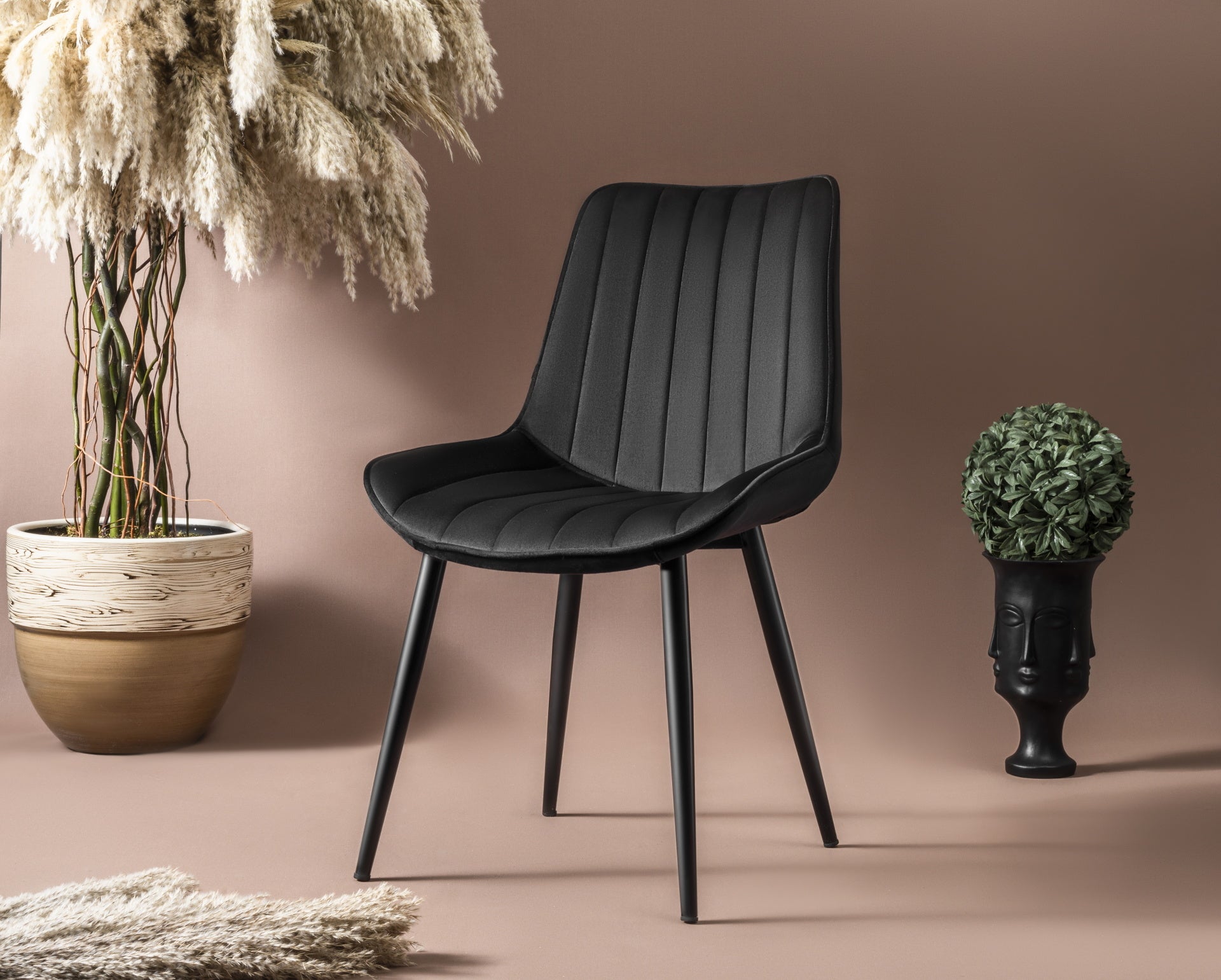 Venus Satin Black | Velvet - Set van 4