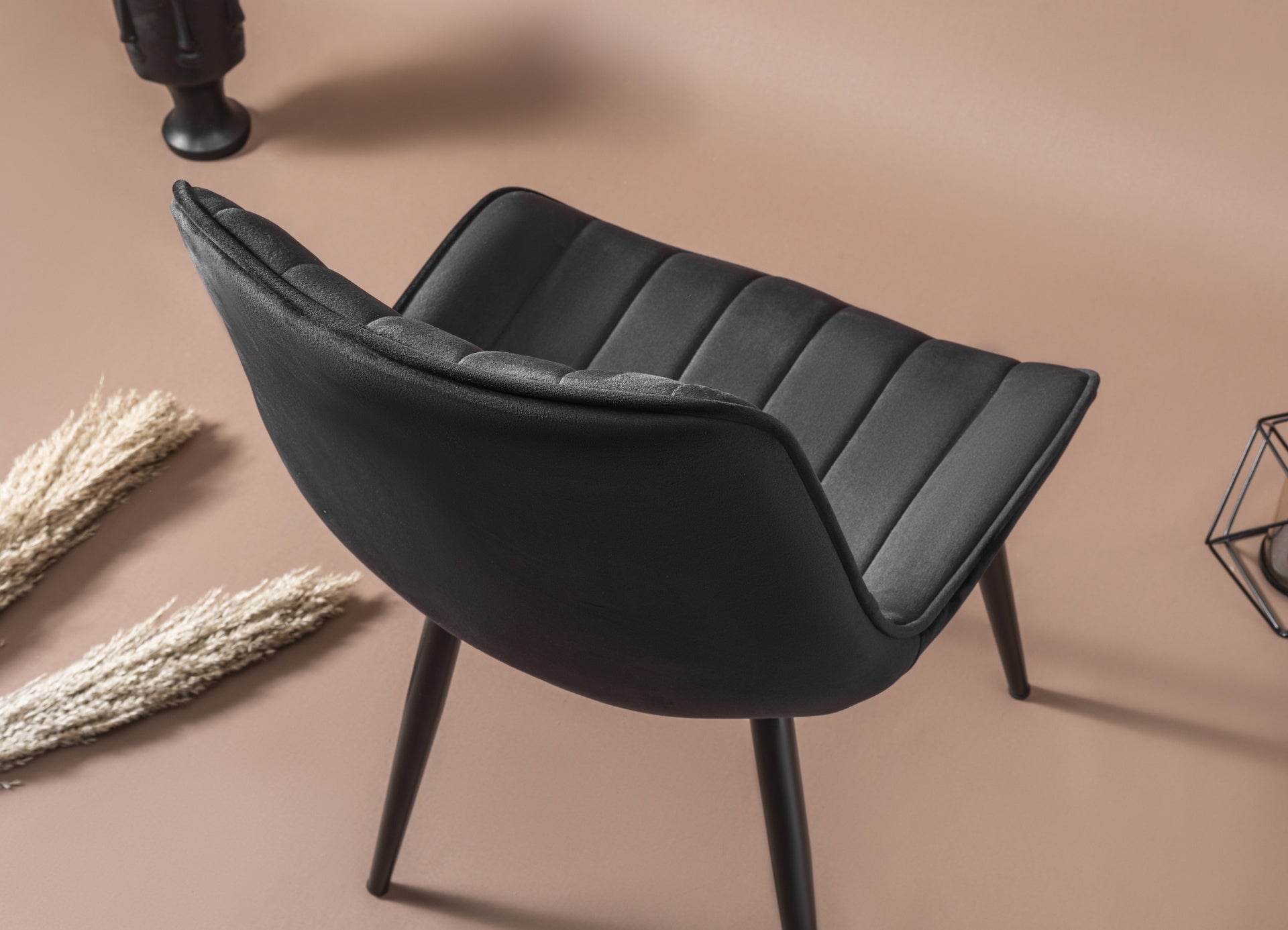 Venus Satin Black | Velvet - Set van 4