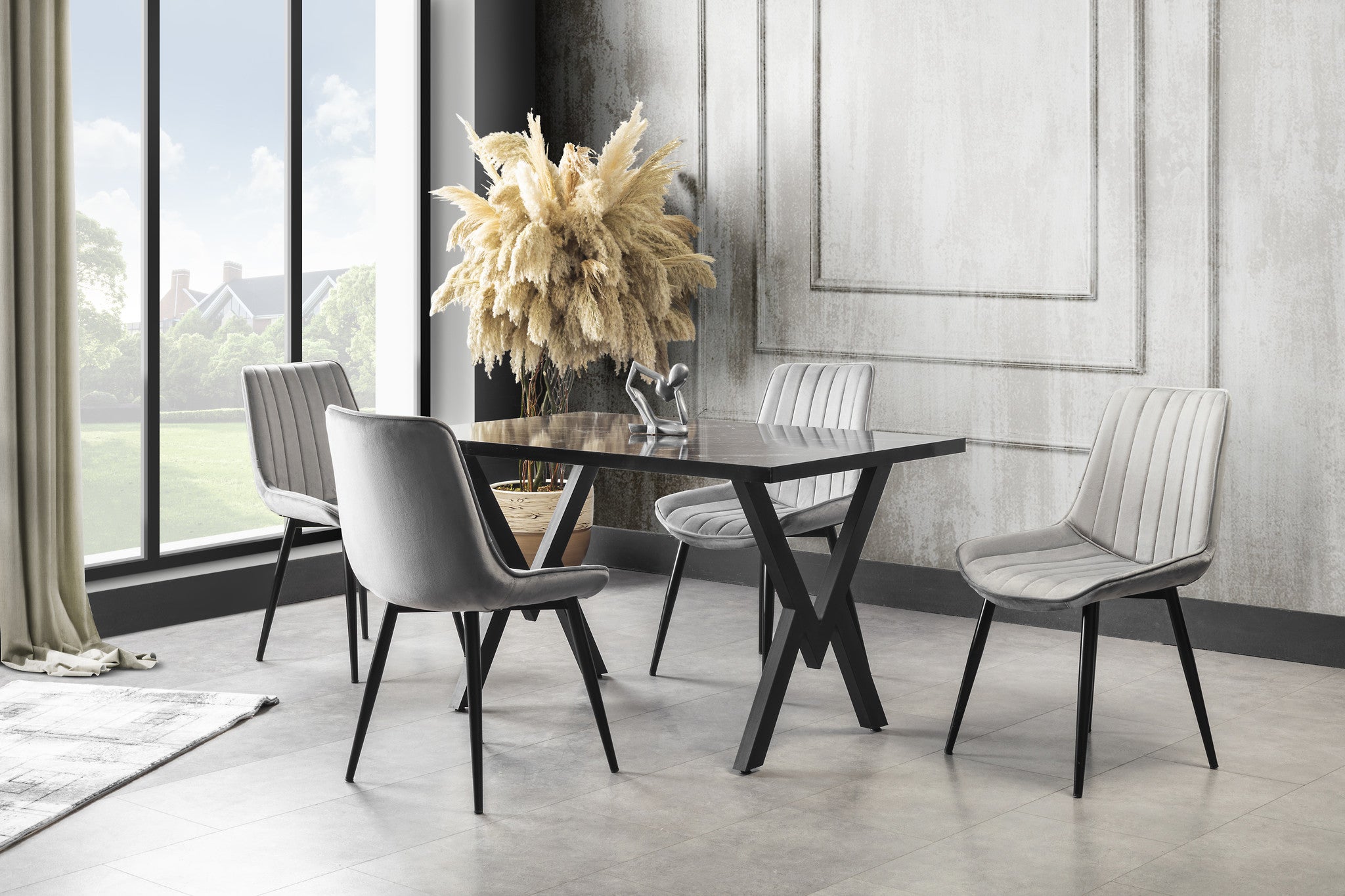 Venus Space Gray | Velvet - Set van 4