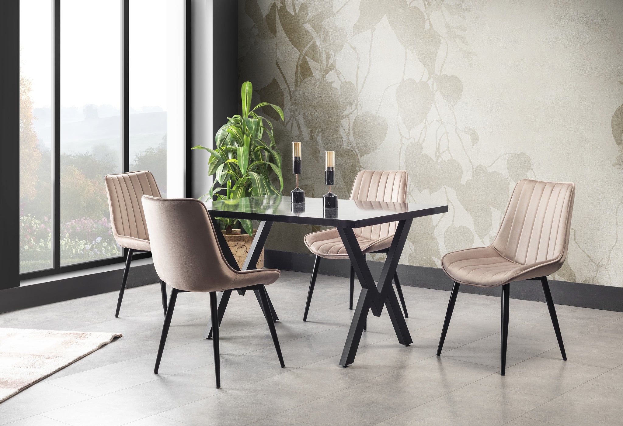 Venus Cappuccino | Velvet - Set van 4