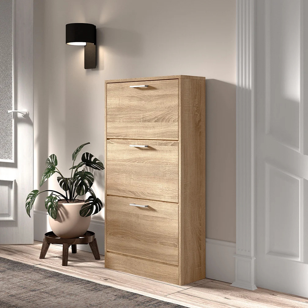 Schoenenkast 'Carini' 3 laden Sonoma