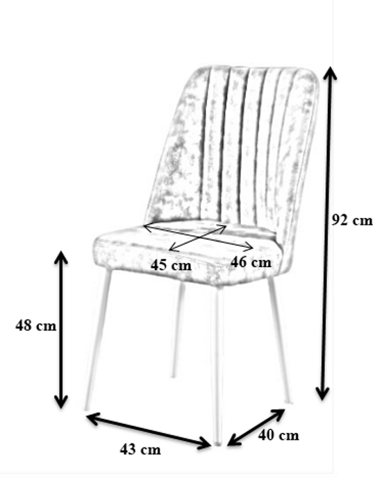 Eetkamerstoelen Set van 4 | Beige | Swiss Homes®