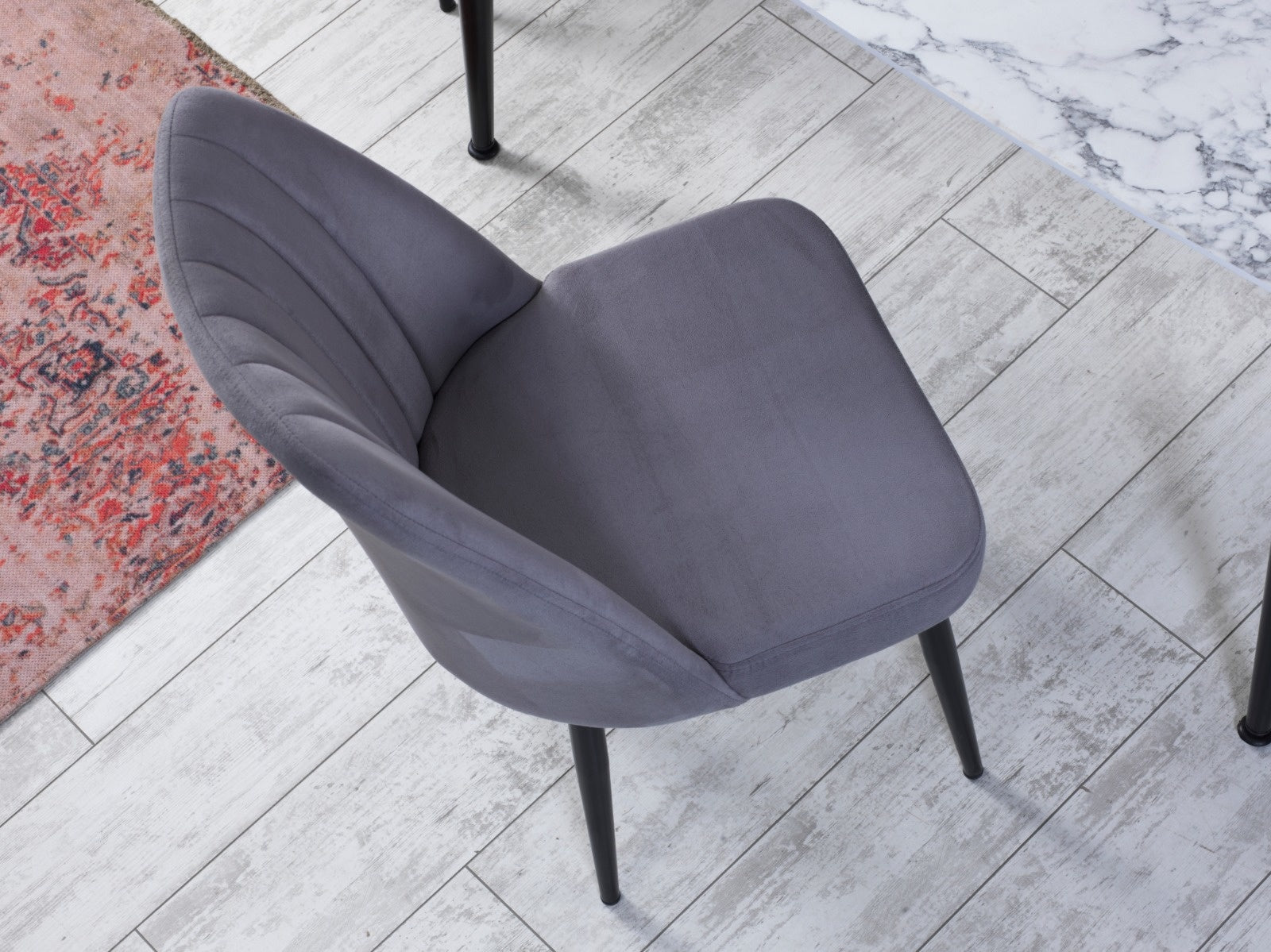 Eetkamerstoelen Set van 4 | Grijs | Swiss Homes®