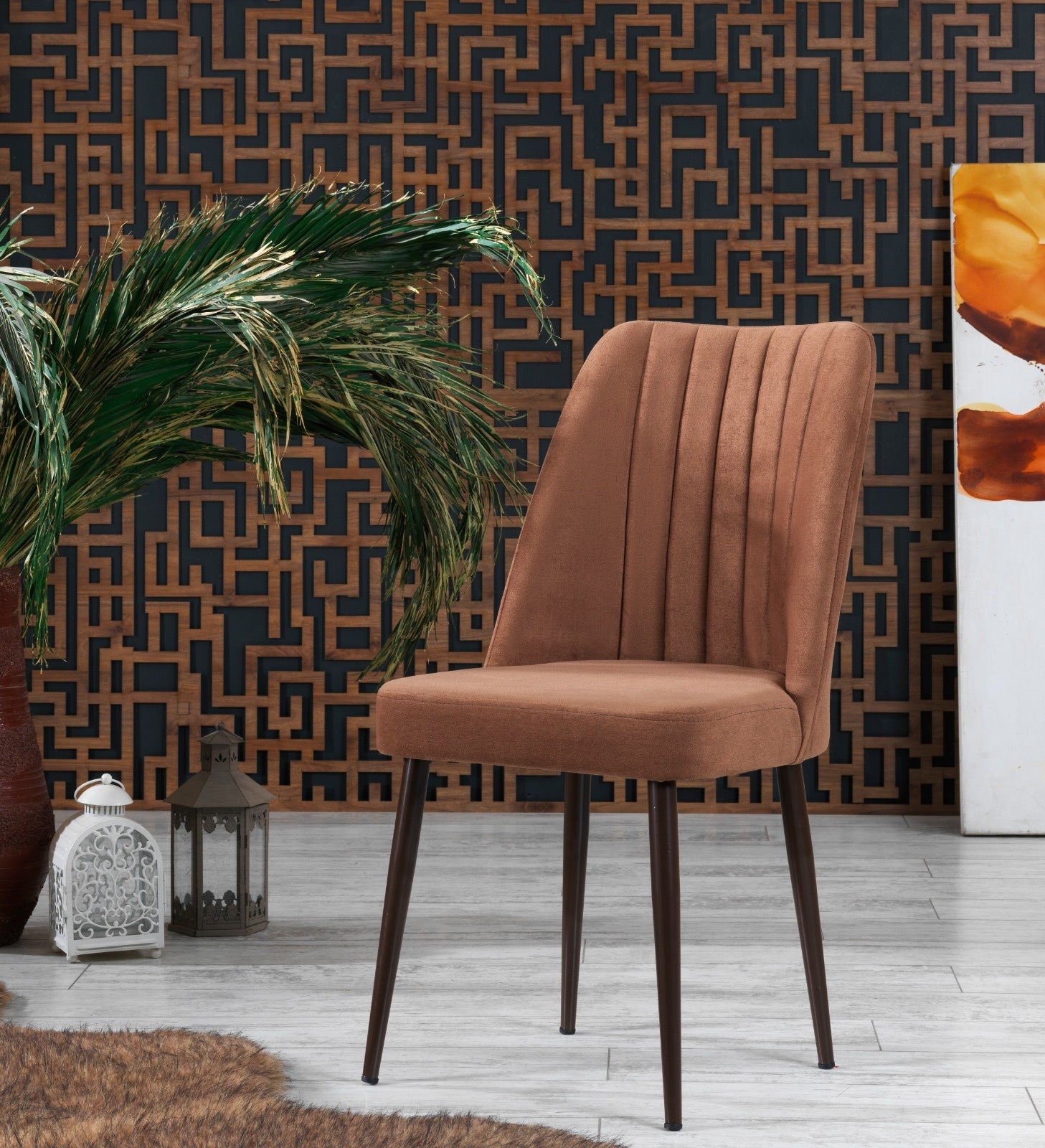 Eetkamerstoelen Set van 4 | Beige | Swiss Homes®